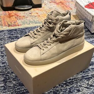 Fear of God Essentials Light Tan High-Top Sneakers